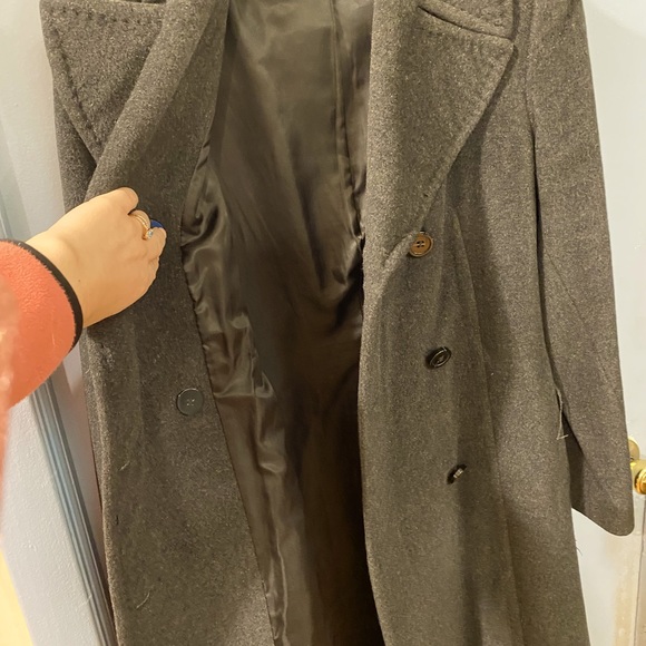 Anne Klein Angora Wool Double Breasted Coat - Picture 3 of 4